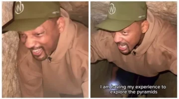 بداخل الأهرامات.. مقطع فيديو يوثق مغامرة الفنان ويل سميث في مصر